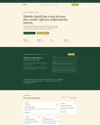Docket — Accessible Legal Resources Landing Page Template