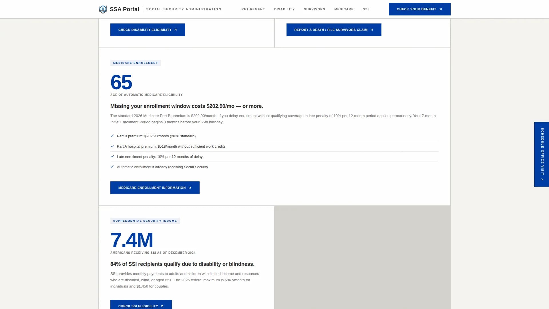 SSA - Stats-First Civic Service Landing Page Template