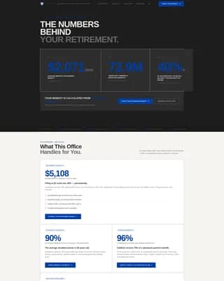 SSA - Stats-First Civic Service Landing Page Template