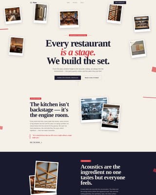 Plate - Bold Restaurant Architect Landing Page Template
