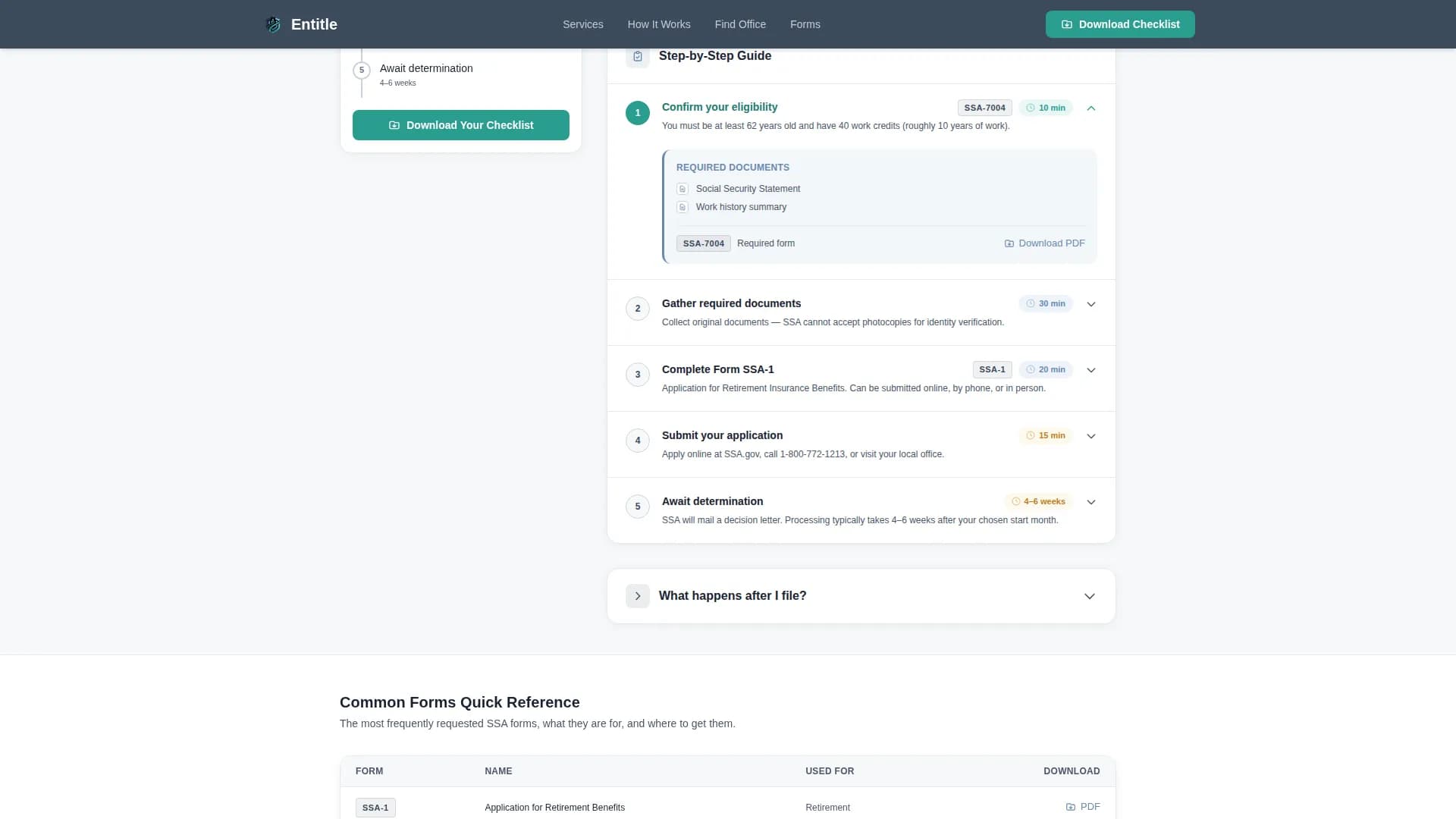 Entitle — Expert Benefits Counseling Landing Page Template