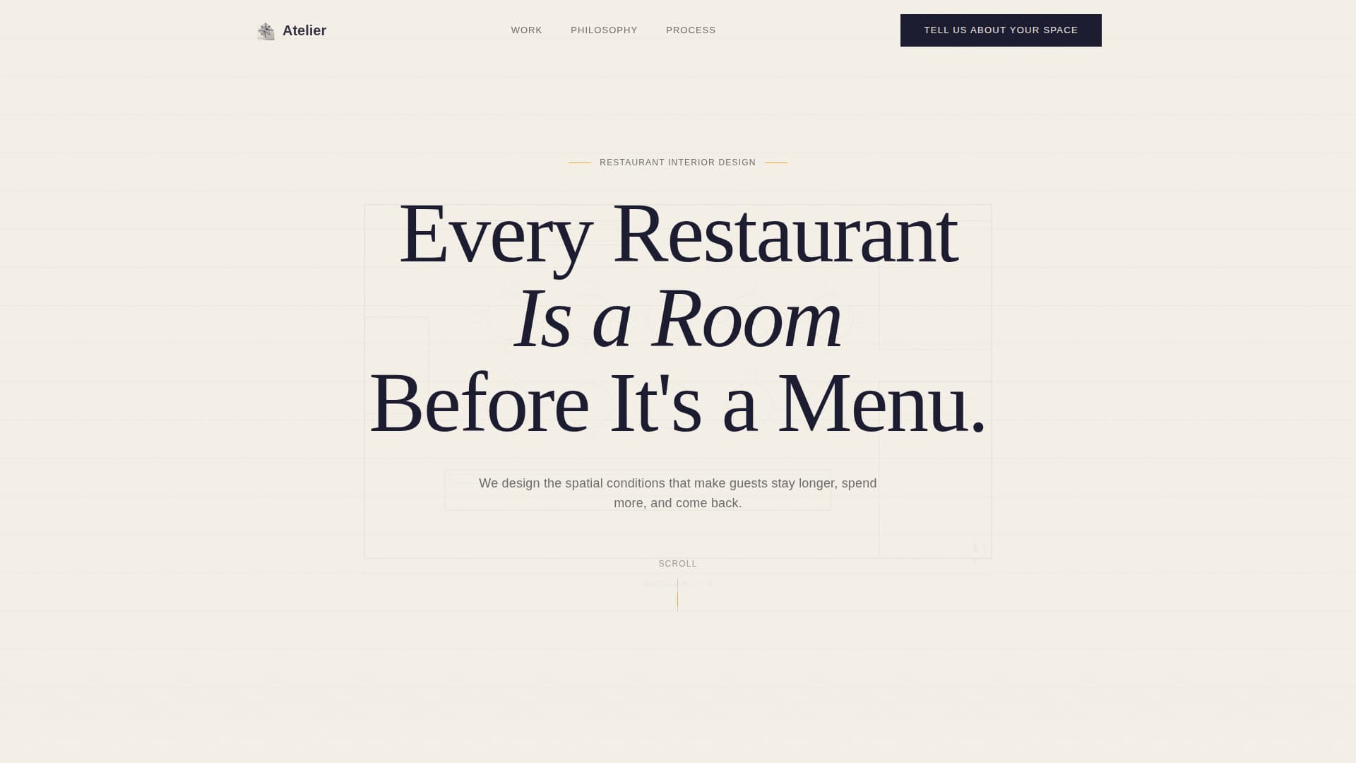 Atelier - Elegant Restaurant Landing Page Template