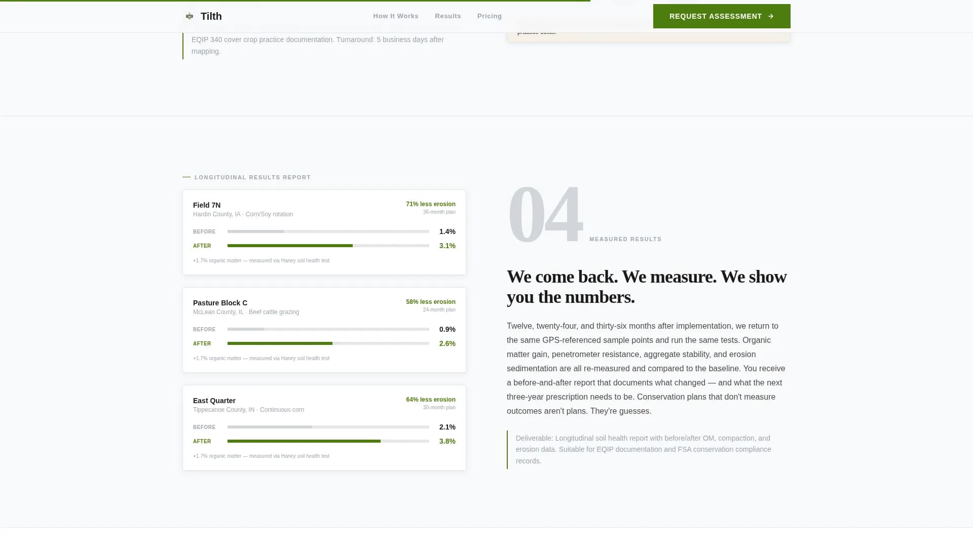 Tilth — Certified Land Stewardship Landing Page Template