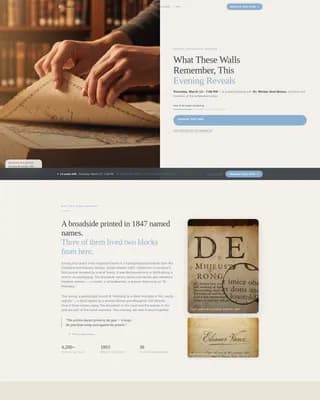 Preserve — Special Collections Library Landing Page Template