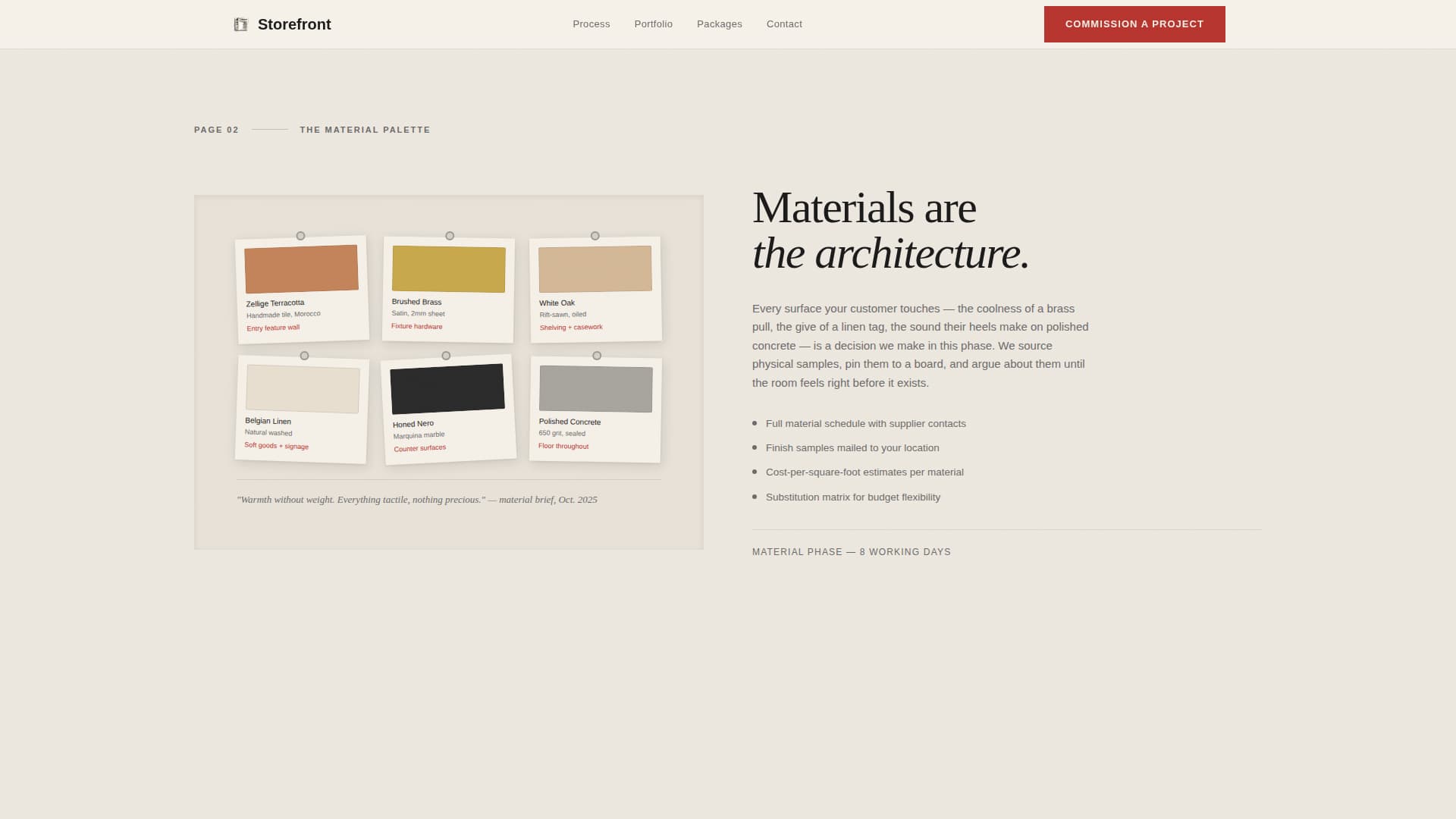 Interior Design Studio Pricing Website Template