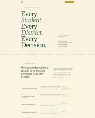 Advance — State Education Authority Landing Page Template
