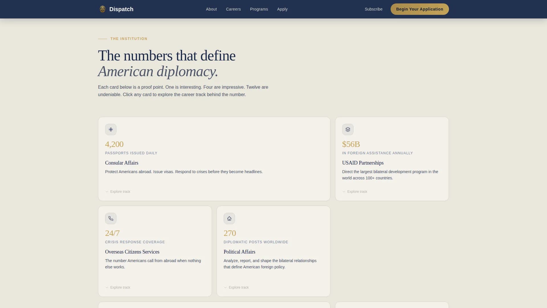 Mobilize — State Department Landing Page Template