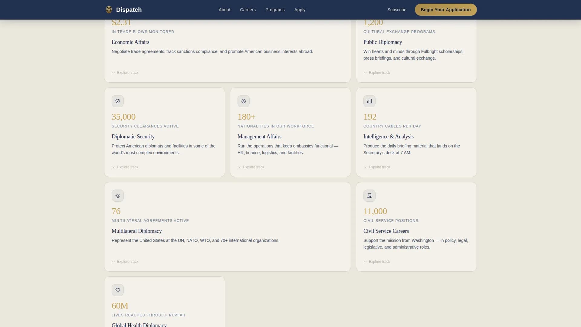 Mobilize — State Department Landing Page Template