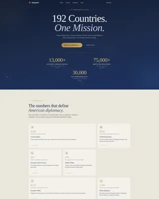 Mobilize — State Department Landing Page Template