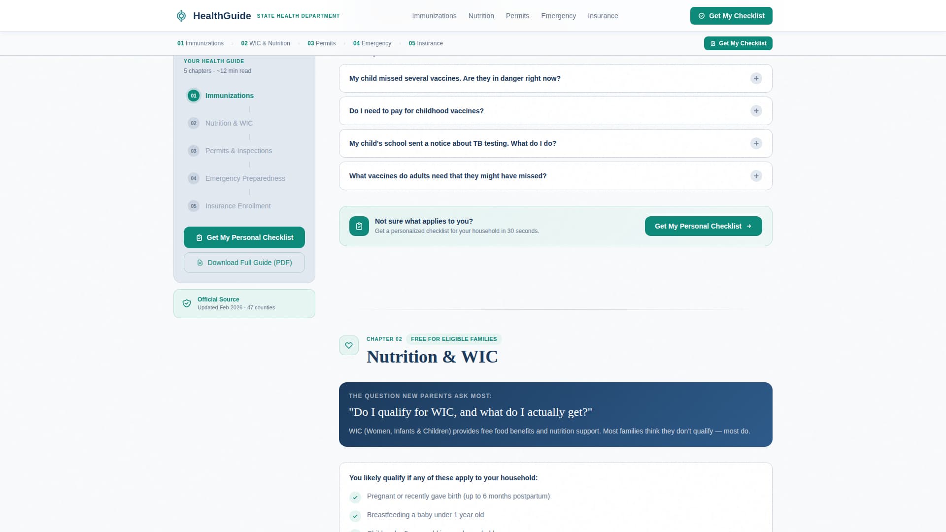 Public Health Department Professional Website Template