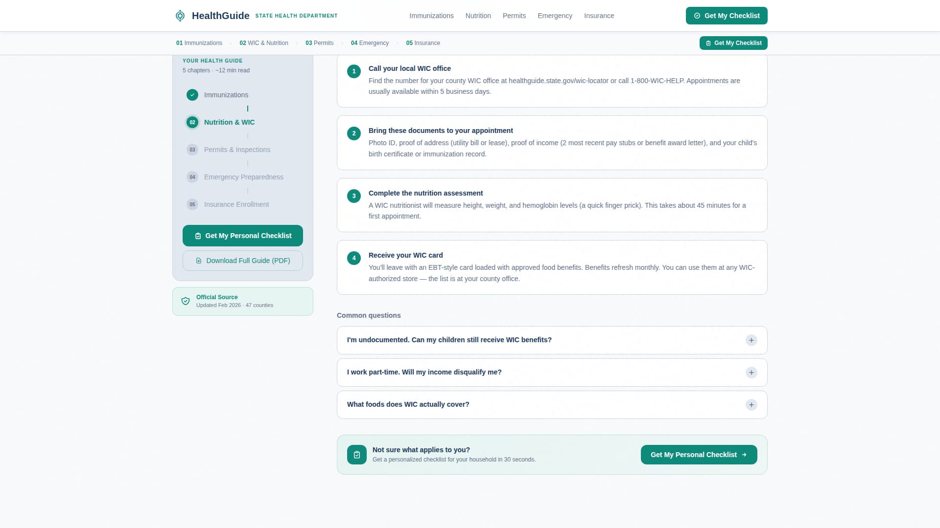Public Health Department Professional Website Template