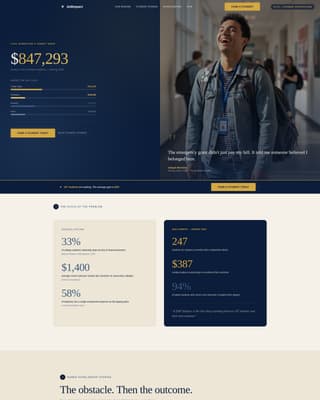 Aid - Urgent Studentaid Landing Page Template