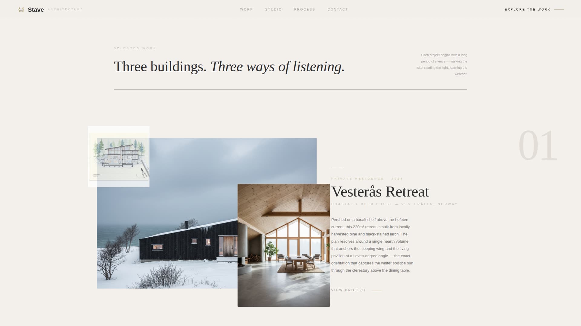 Scandinavian Architecture Professional Website Template