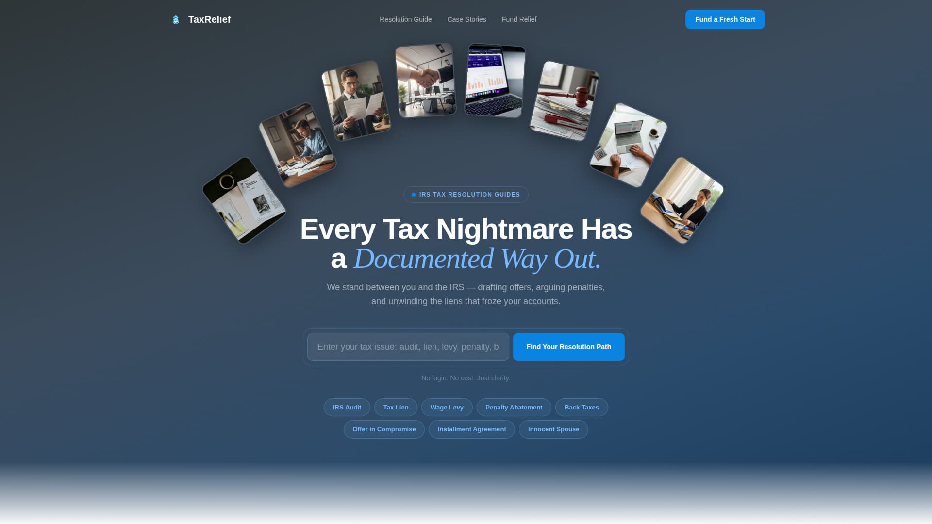 Revenue & Tax Authority Specialist Professional Website Template