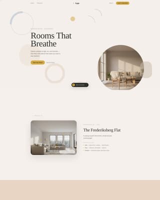 Scandinavian Architecture Booking Website Template
