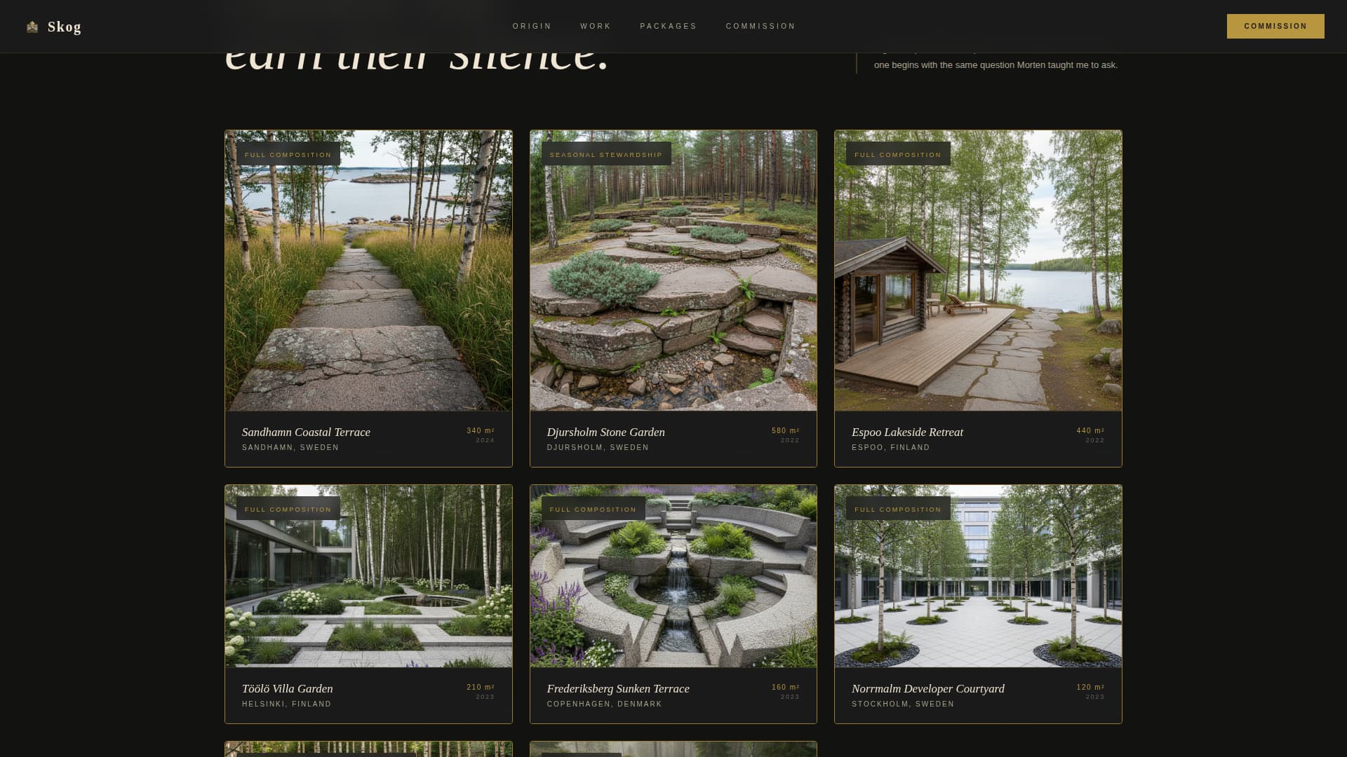 Scandinavian Architecture Pricing Website Template