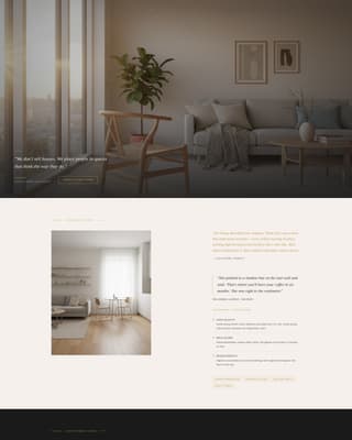 Hemvist - Refined Scandinavian Realtor Landing Page Template