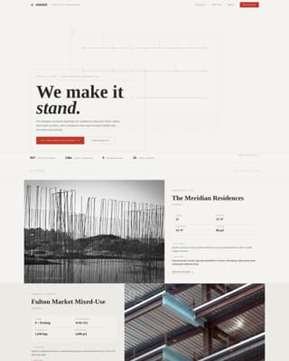 Girder - Precision Structural Engineering Landing Page Template