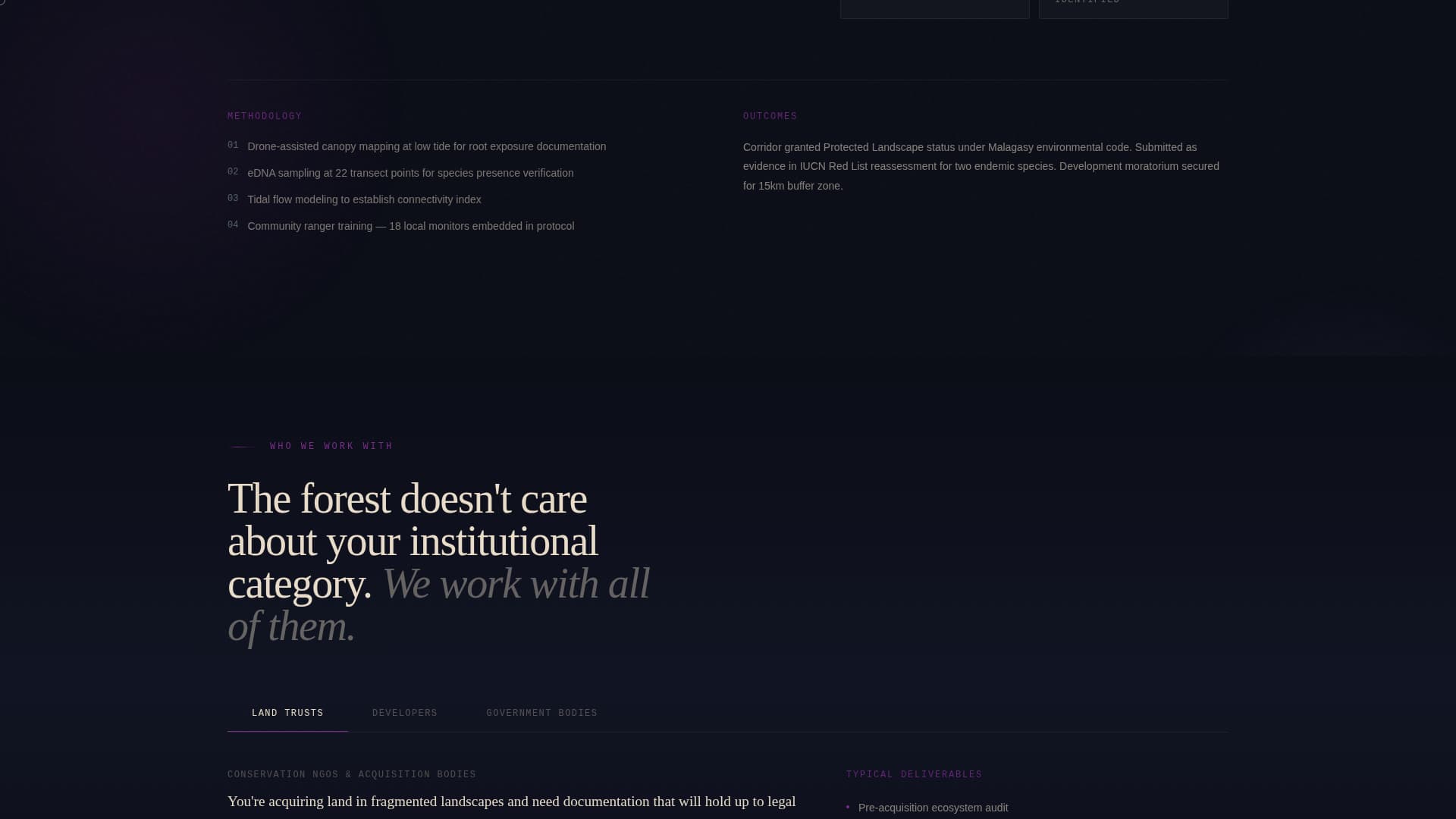 Tropical Architecture Pre-Launch Website Template