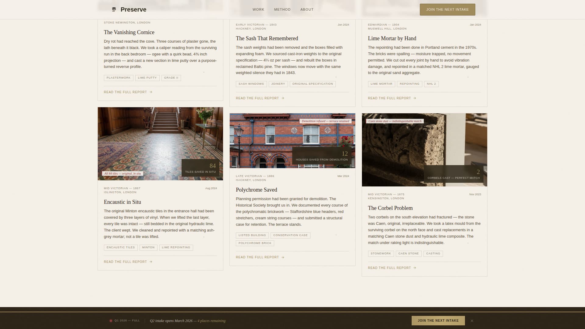 Victorian Architecture Booking Website Template