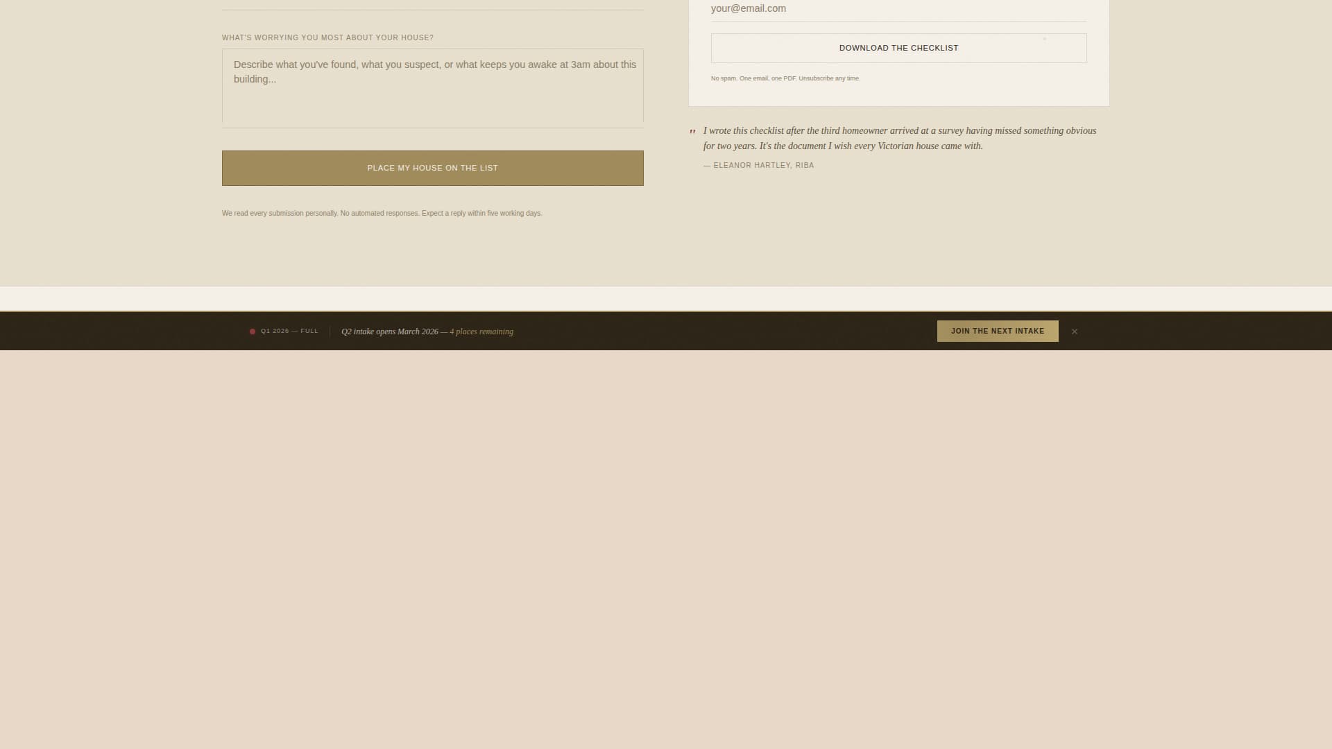 Victorian Architecture Booking Website Template