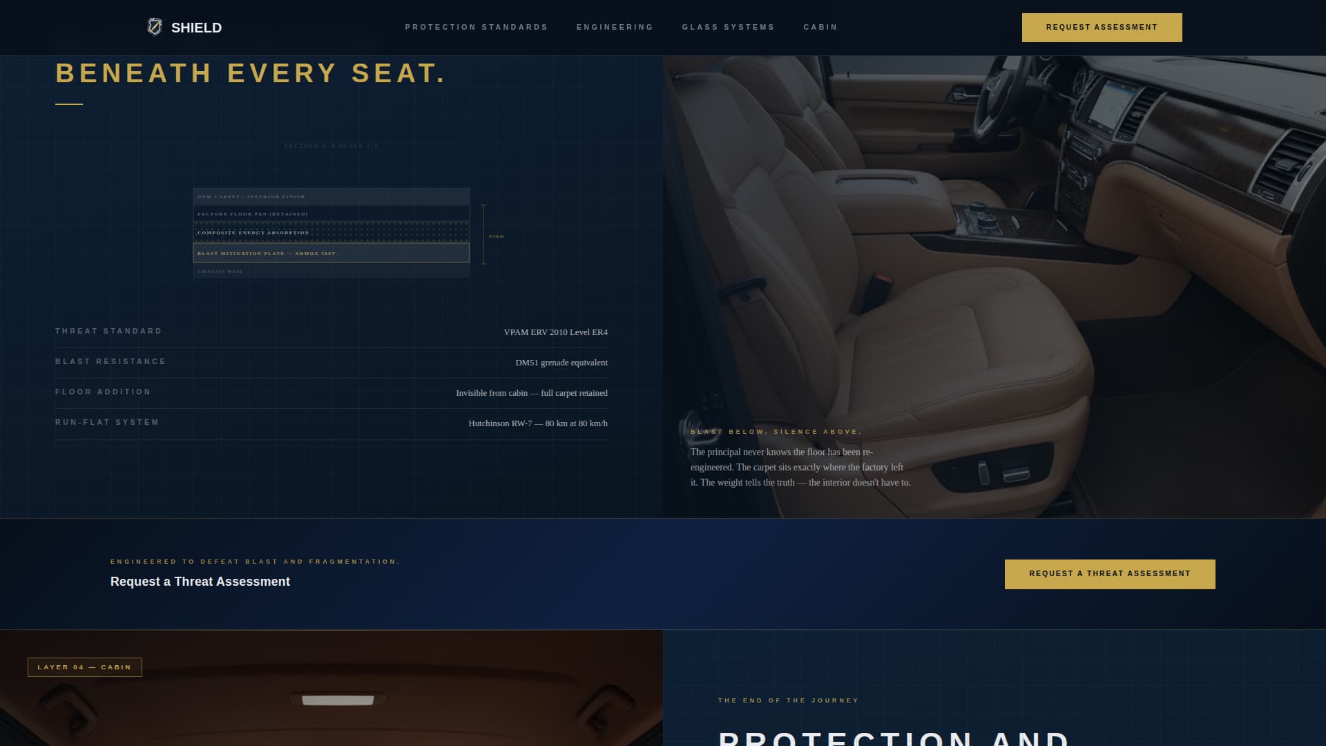 Shield - Precision Armored Vehicle Landing Page Template