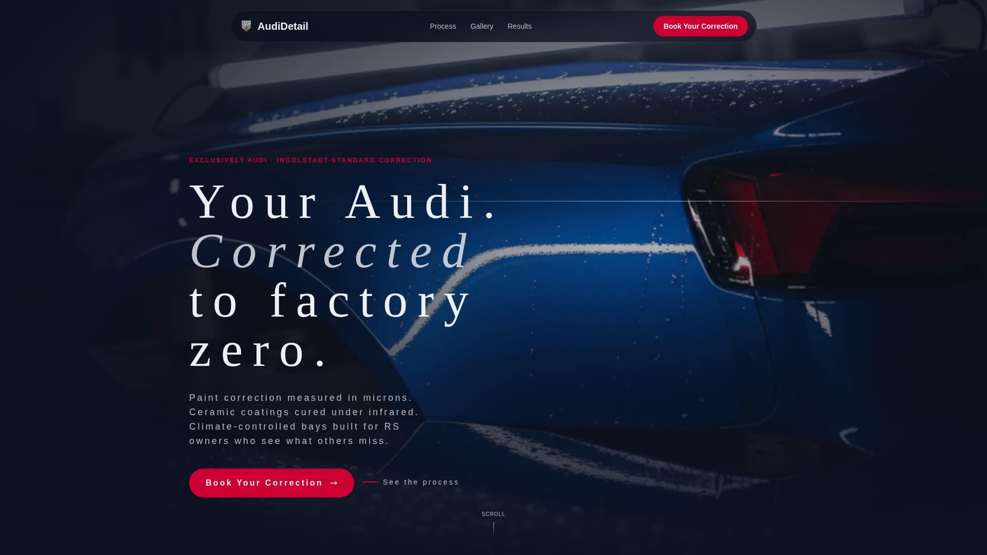 Quattro - Precision Detailing Landing Page Template