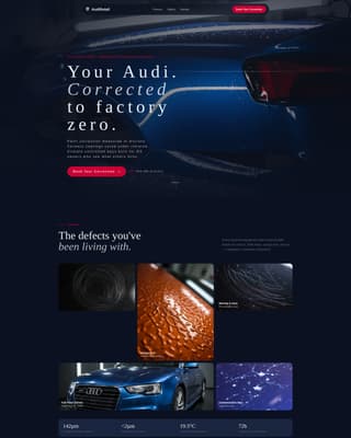 Quattro - Precision Detailing Landing Page Template
