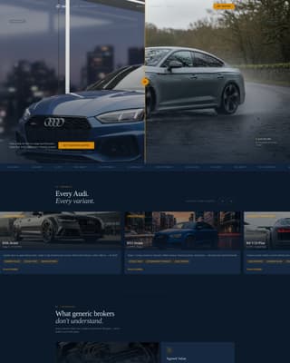Shield - Specialist Audi Insurance Landing Page Template
