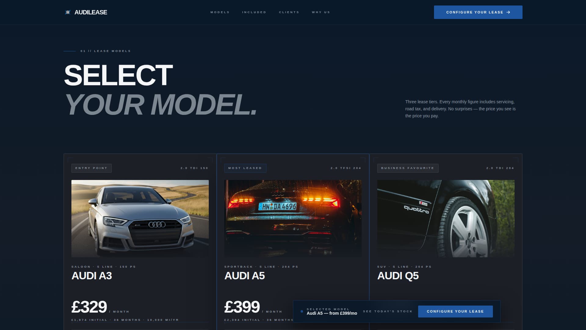 Quattro - Precision Automotive Landing Page Template