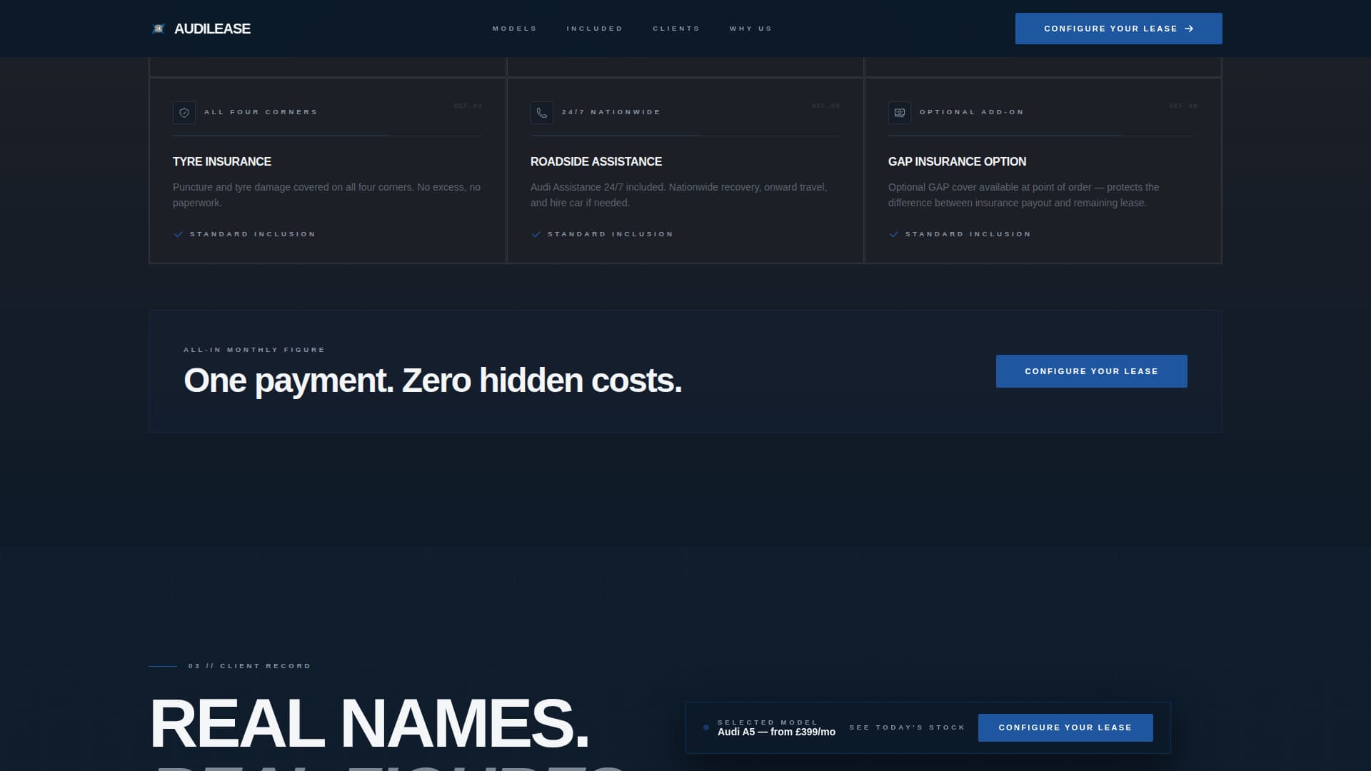 Quattro - Precision Automotive Landing Page Template