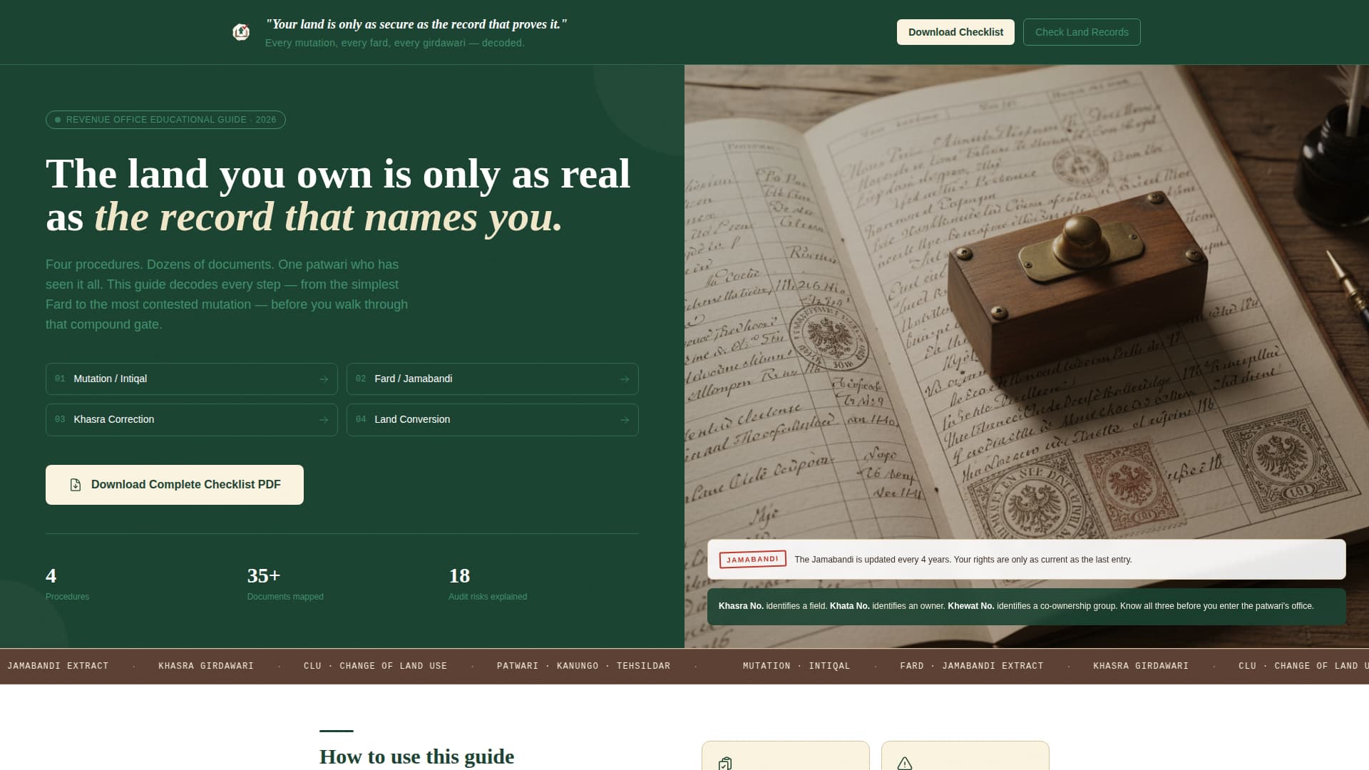 Indian Government Education Website Template