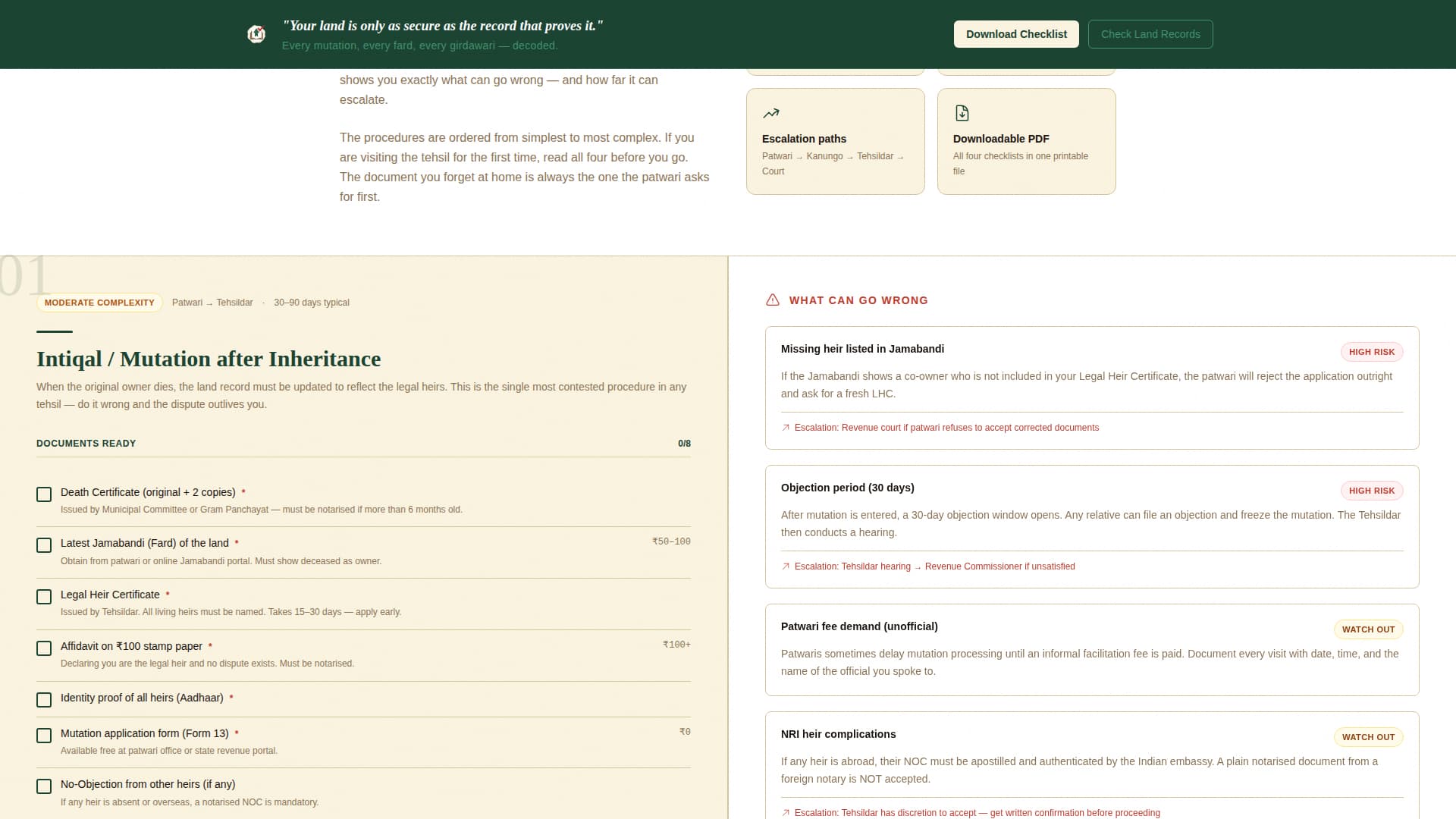 Indian Government Education Website Template