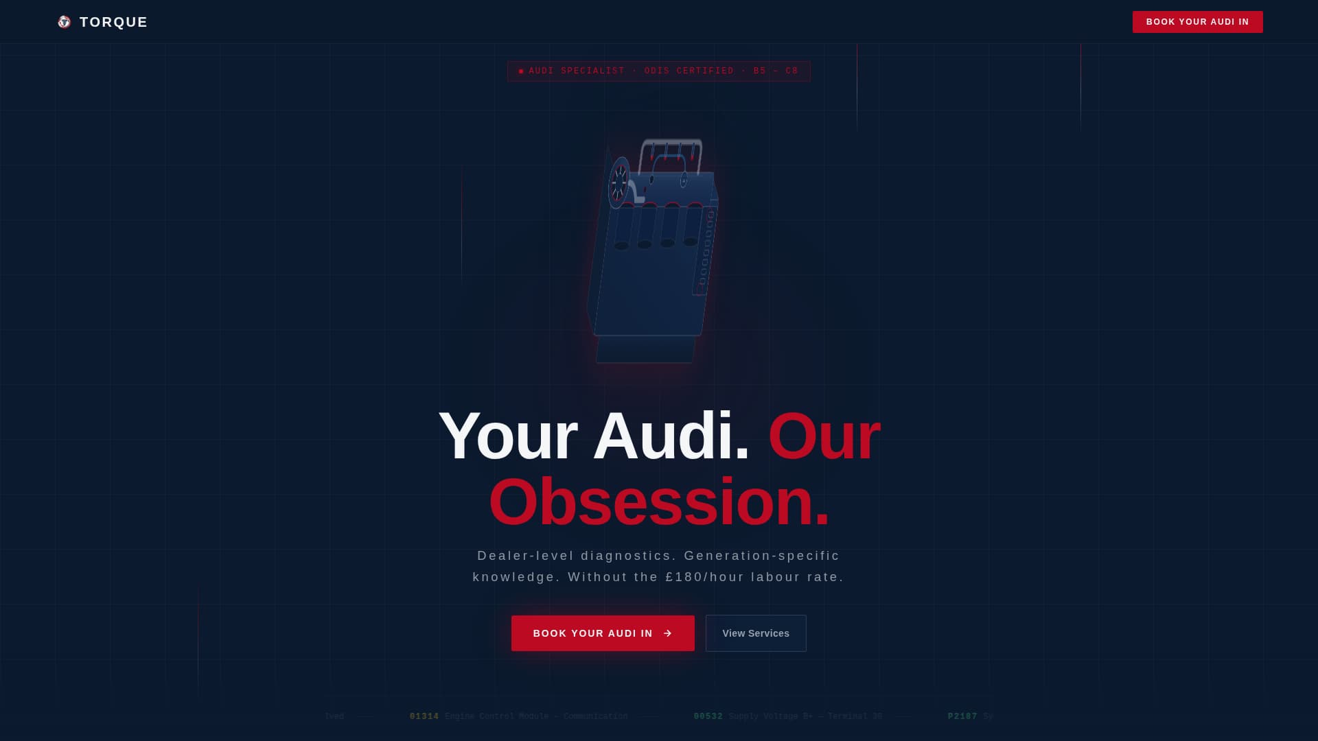 Torque - Precision Audi Landing Page Template