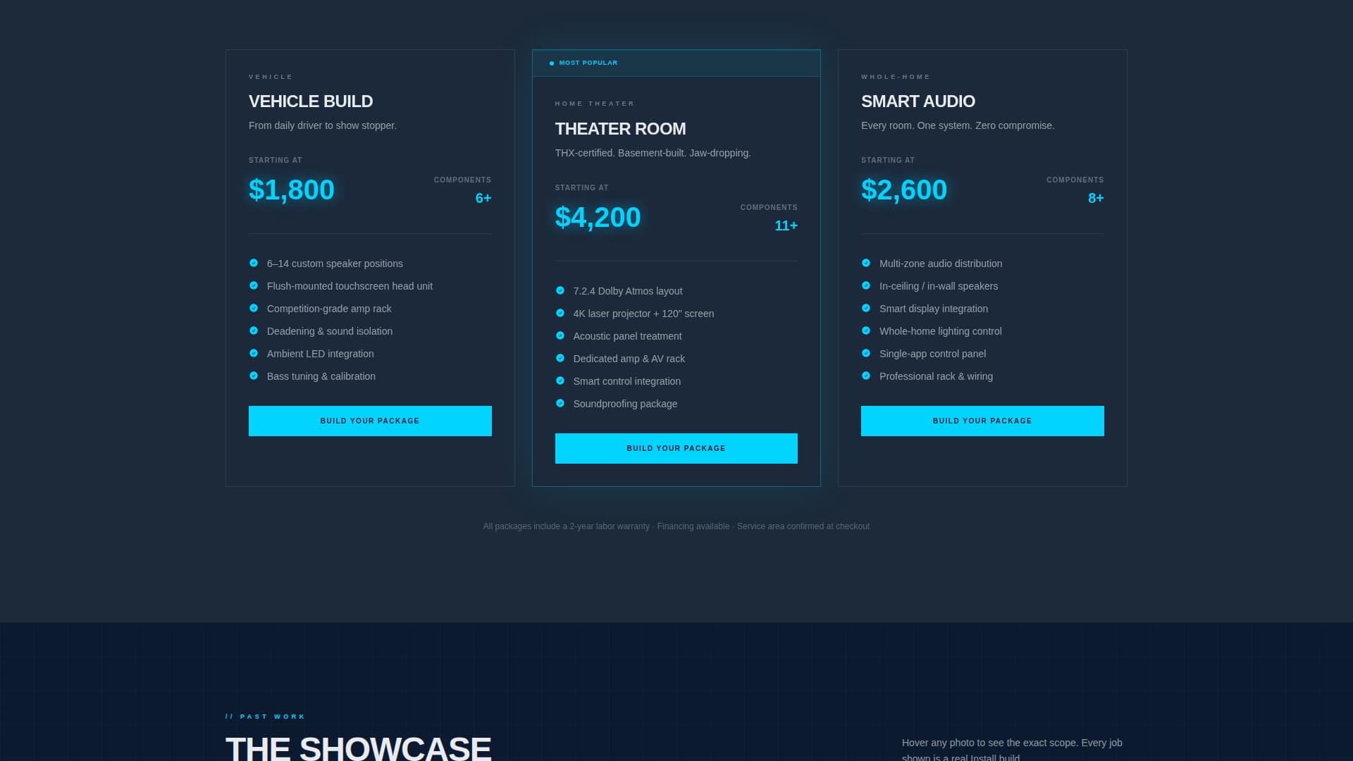 Install - Elite Audio Electronics Landing Page Template
