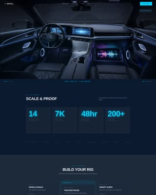 Install - Elite Audio Electronics Landing Page Template