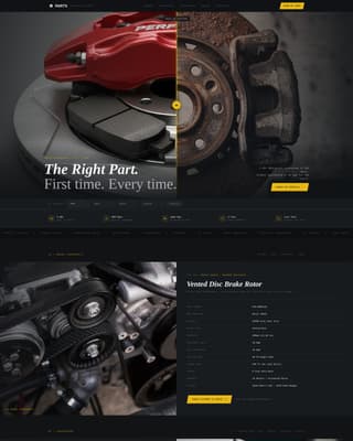 Parts - Precision Autoparts Landing Page Template