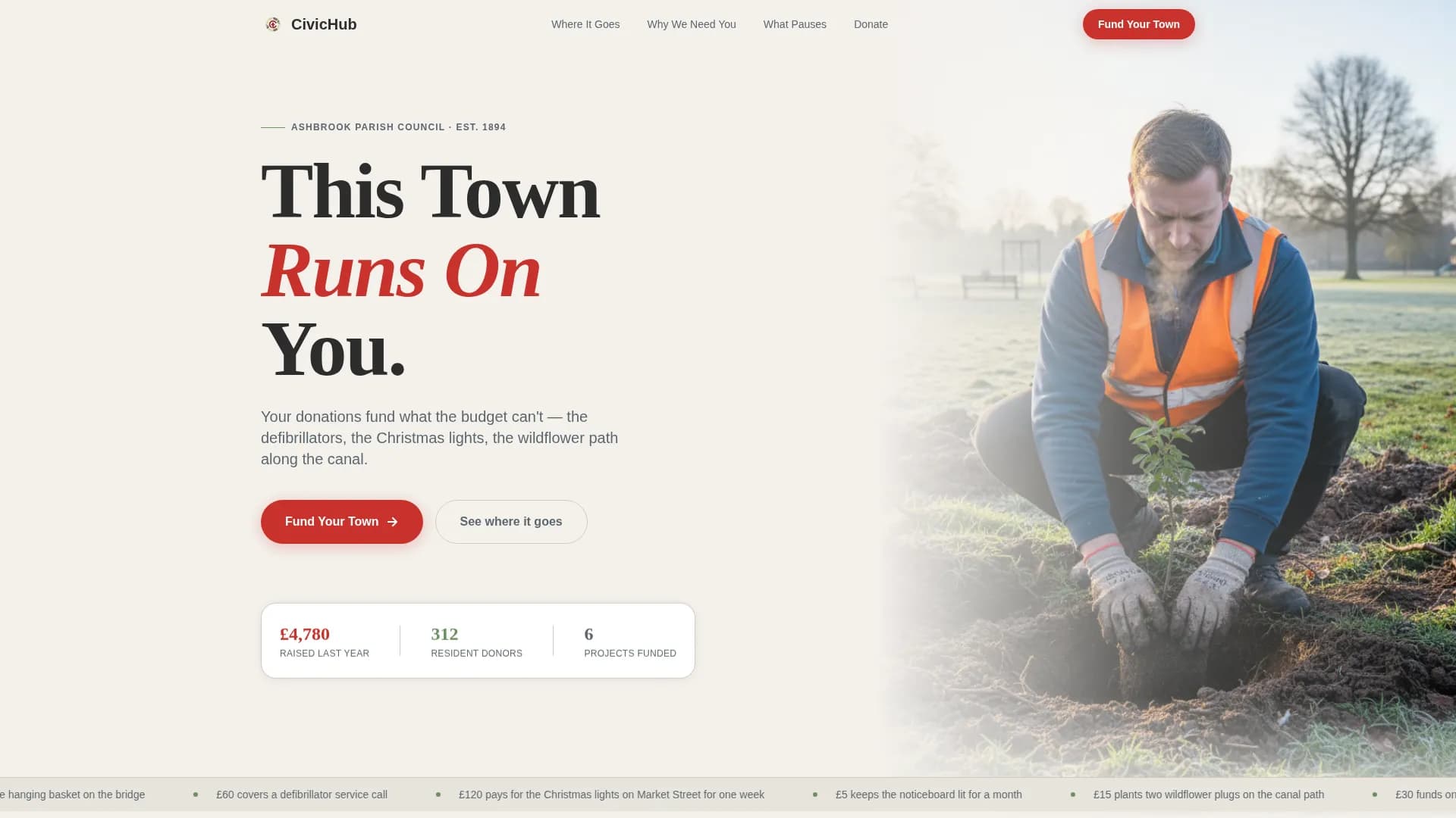 Unite — Community Civic Landing Page Template
