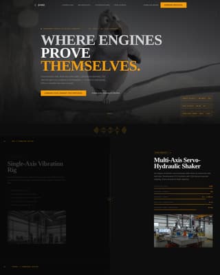 Dyno - Precision Automotive Testing Landing Page Template