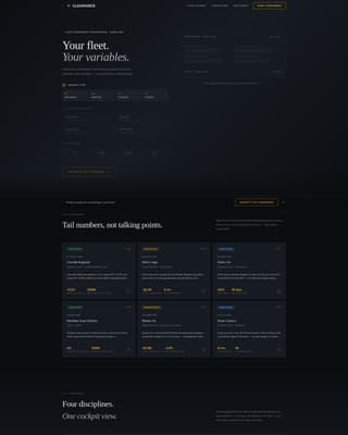 Clearance - Precision Aviation Landing Page Template
