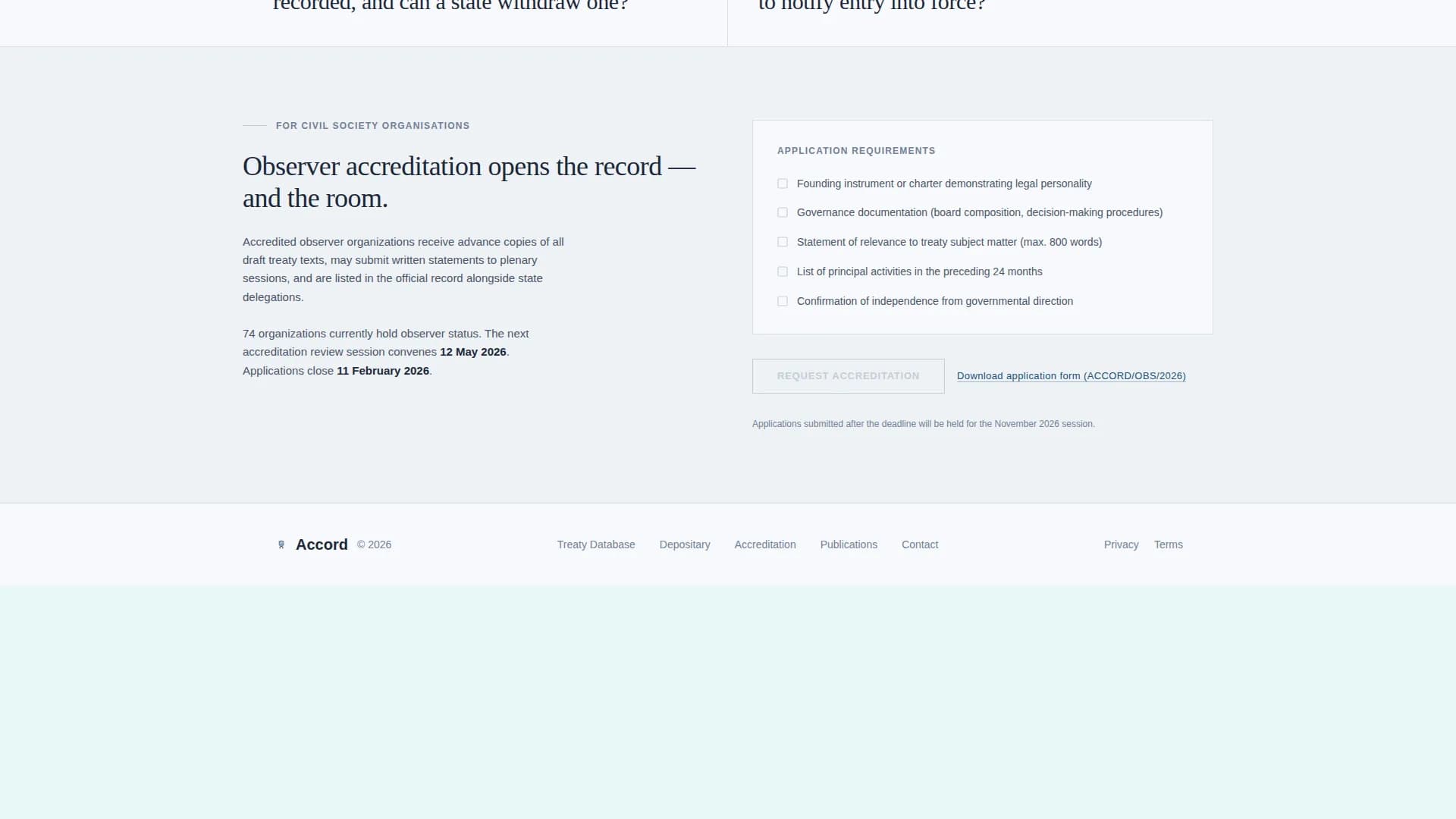 Bridge — Treaty Organization Landing Page Template