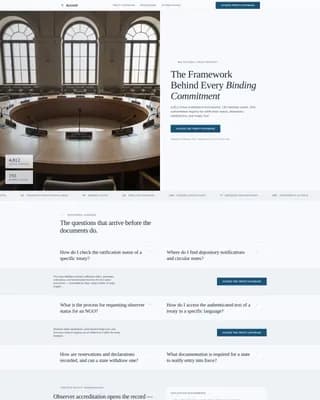 Bridge — Treaty Organization Landing Page Template