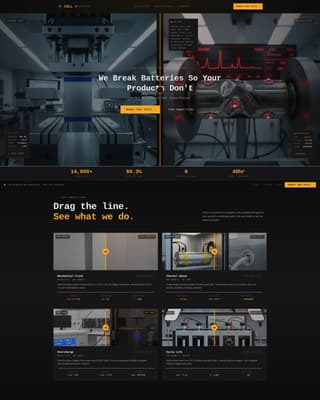 Cellbreak - High Stakes Battery Testing Landing Page Template