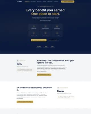 Support — Veteran Benefits Landing Page Template
