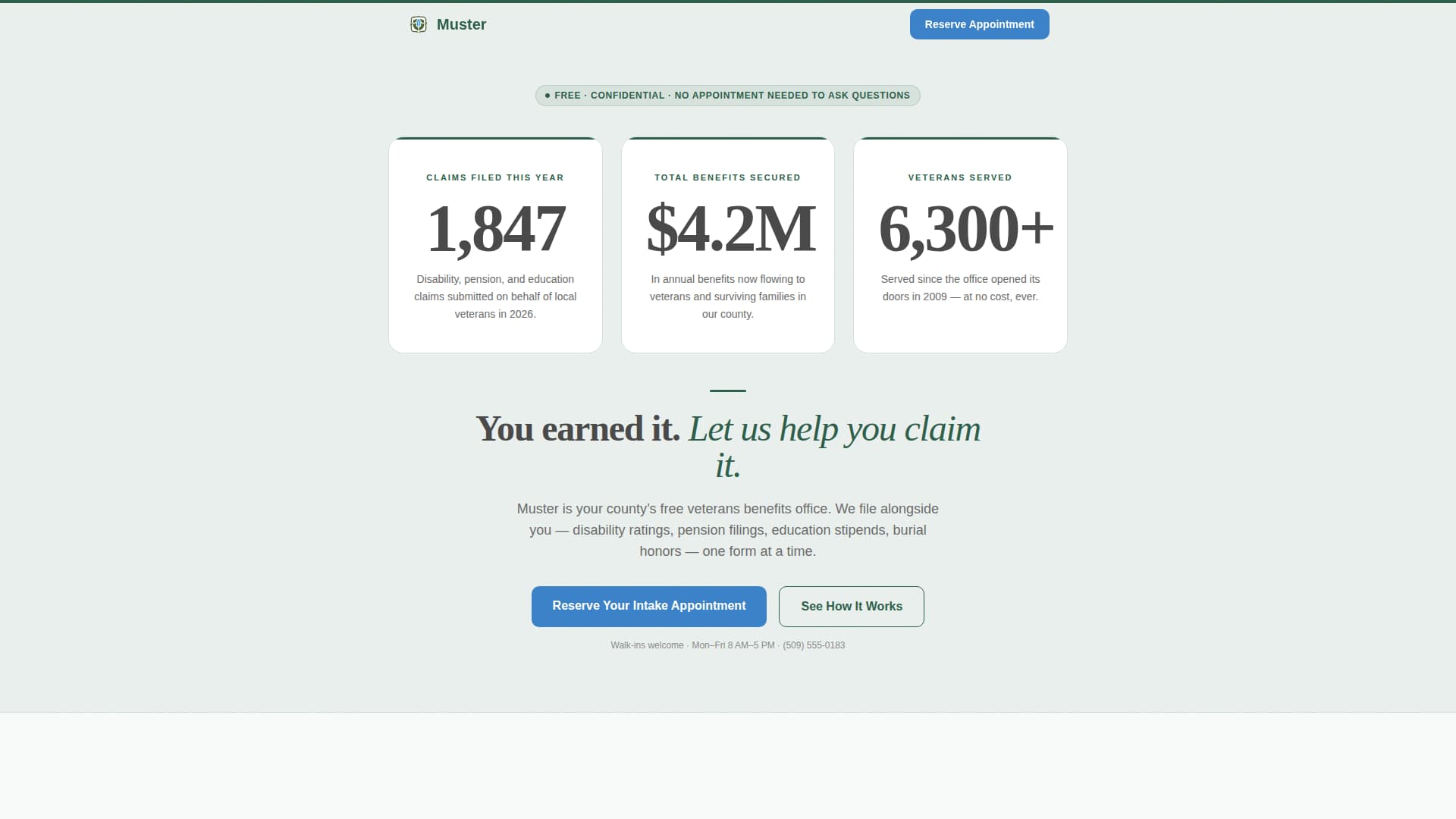 Military & Defense Booking Website Template