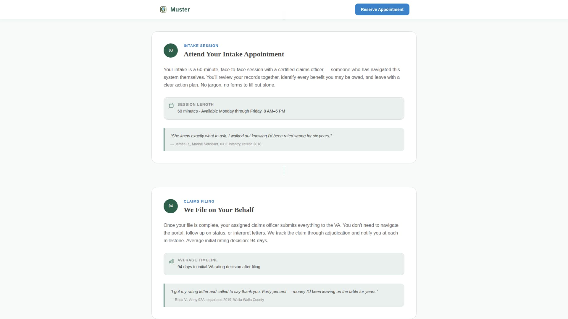 Military & Defense Booking Website Template