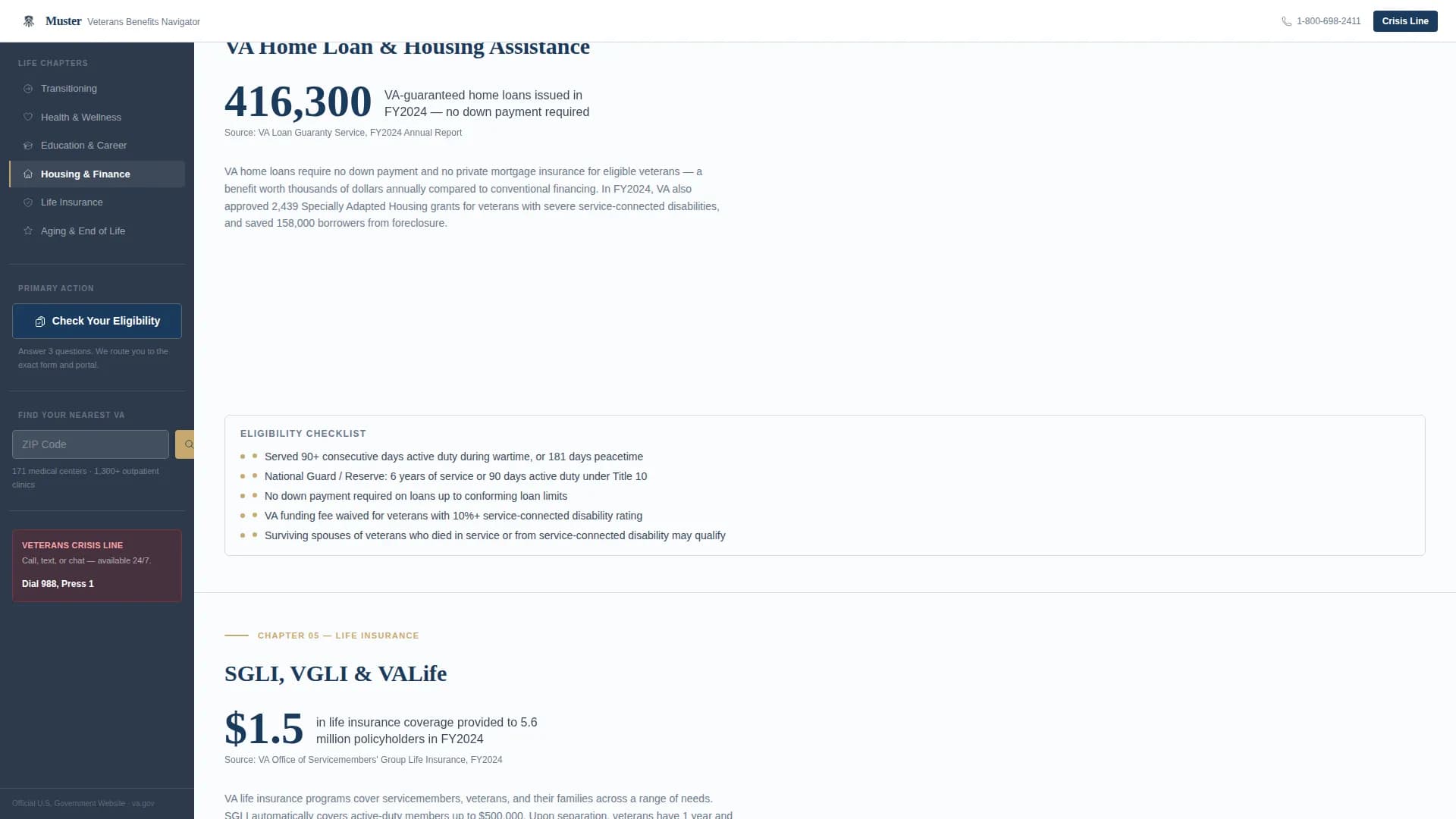 Elevate — Veterans Services Landing Page Template