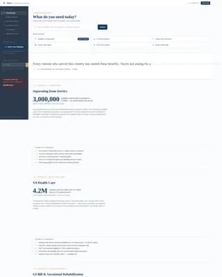 Elevate — Veterans Services Landing Page Template