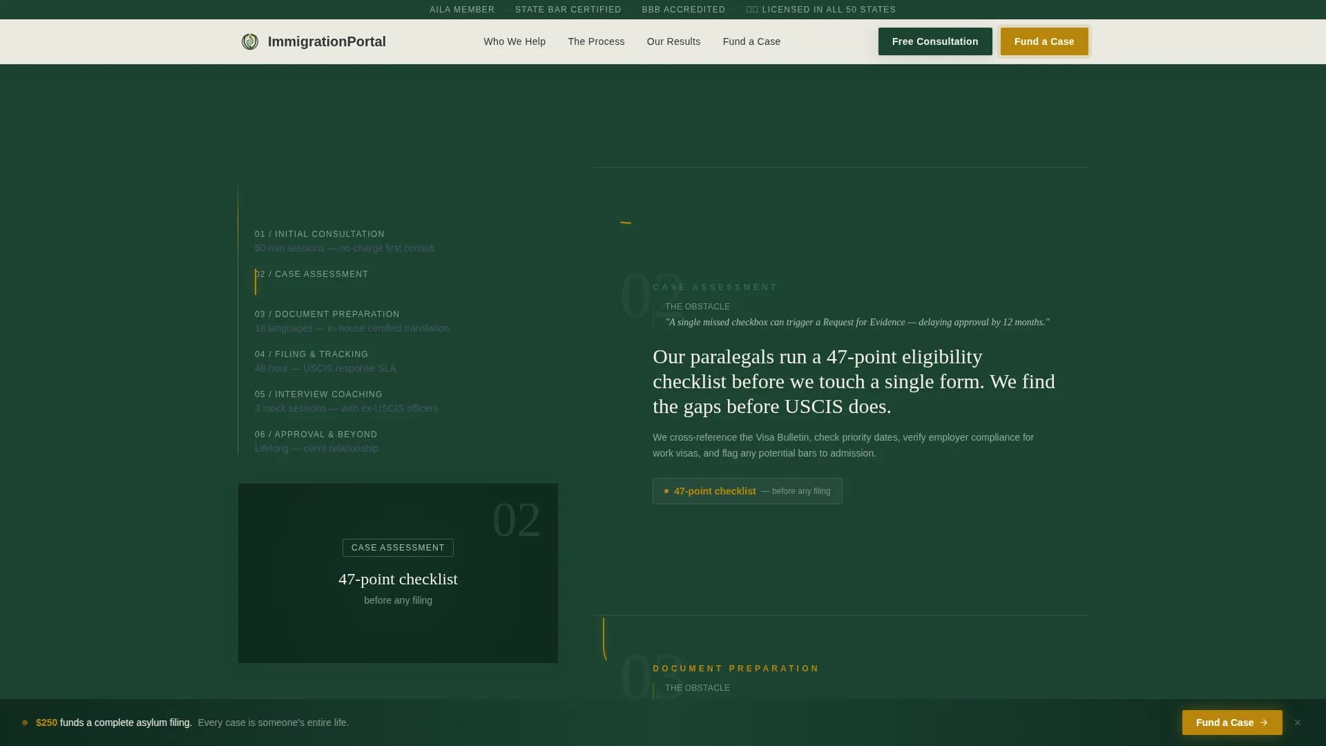 Navigate — Immigration Law Landing Page Template