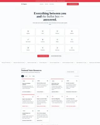 Enable — Voter Registration Landing Page Template